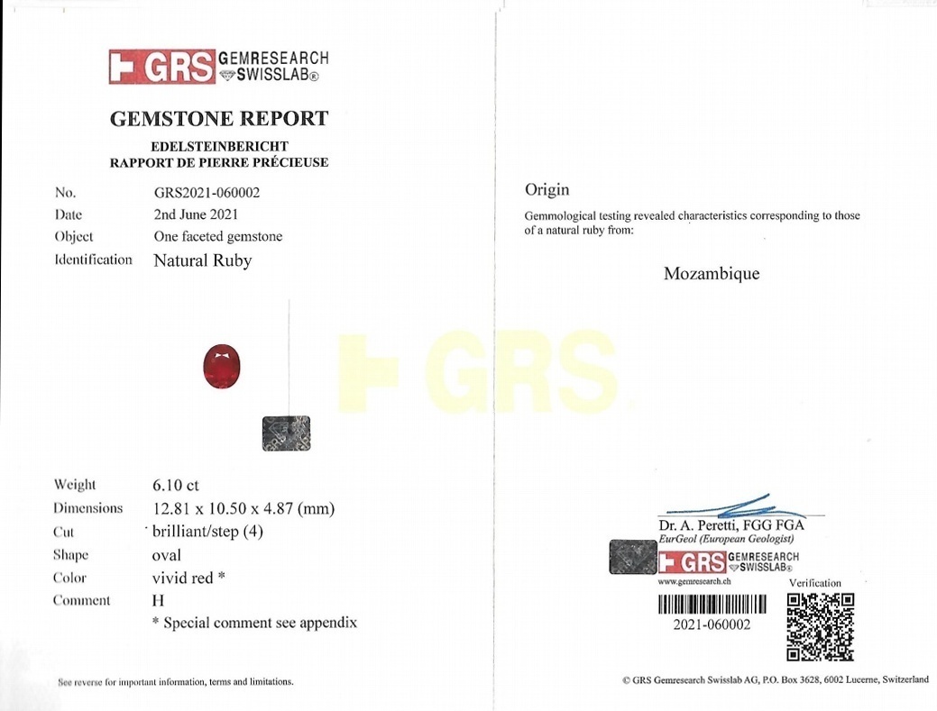 6.10 Ct. Ruby from Mozambique