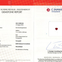 2.03 Ct. Ruby from Mozambique Scan Report
