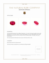 1.53 Ct. Ruby from Mozambique Appraisal