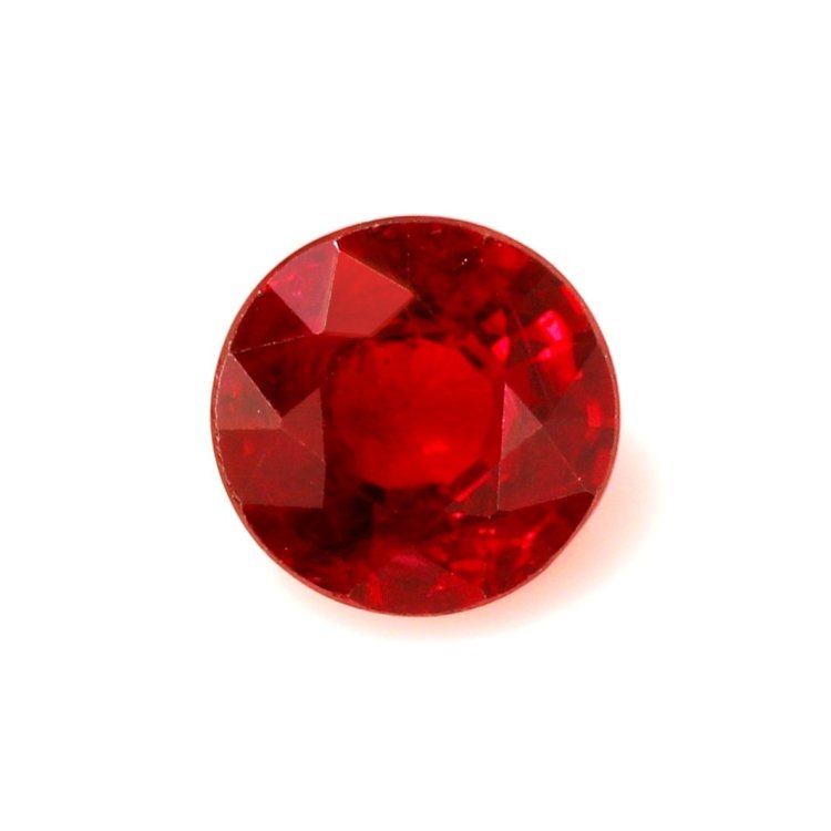 0.77 hot Cts Natural Burma Ruby Loose Gemstone Oval Cut