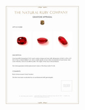 3.02 Ct. Ruby from Mozambique Appraisal