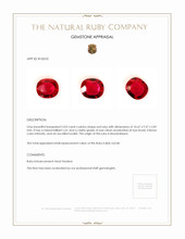 3.03 Ct. Ruby from Mozambique Appraisal