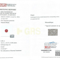 3.01 Ct. Ruby from Mozambique Scan Report