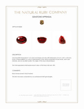 1.23 Ct. Ruby from Mozambique Appraisal