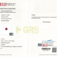 2.10 Ct. Ruby from Mozambique Scan Report