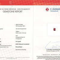 2.06 Ct. Ruby from Mozambique Scan Report