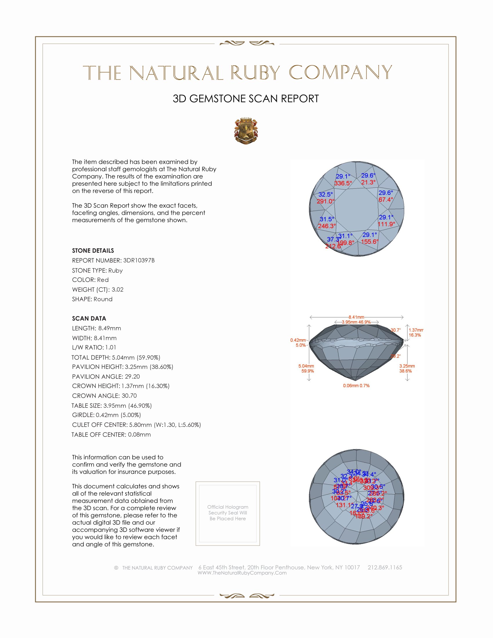 3.02 Ct. Ruby from Burma (Myanmar)