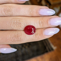 7.04 Ct. Ruby from Burma (Myanmar) Life Style