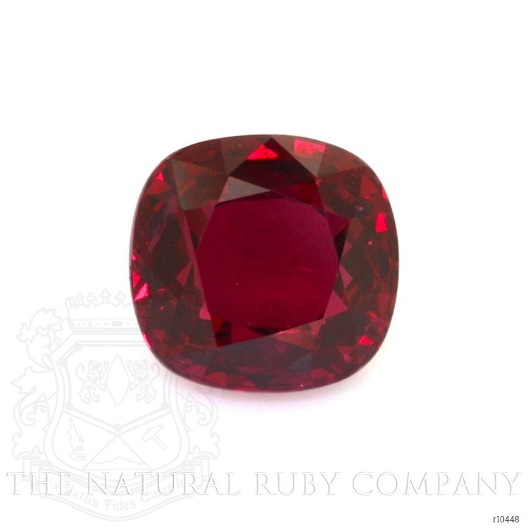 Three Stone Ruby Ring 3.36 Ct., 14K White Gold