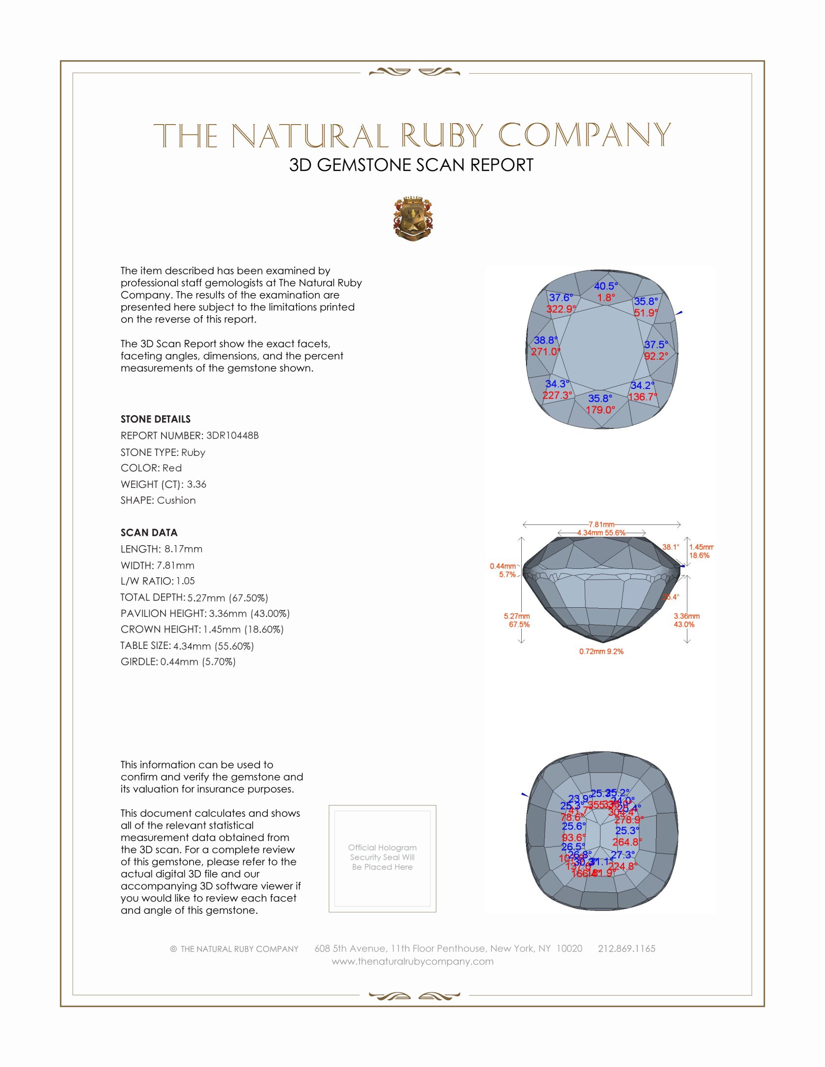 3.36 Ct. Ruby from Mozambique