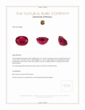 9.57 Ct. Ruby from Mozambique Appraisal