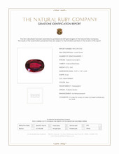 3.42 Ct. Ruby from Thailand Scan Report