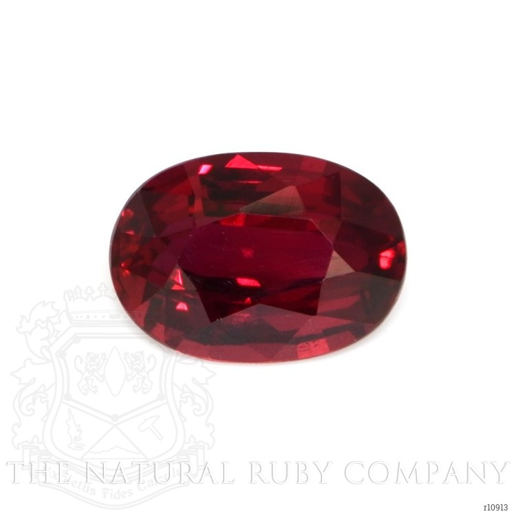 Antique Style Ruby Ring 1.36 Ct., 18K White & Yellow