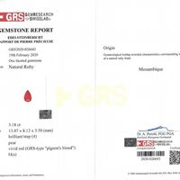 3.18 Ct. Ruby from Mozambique Scan Report