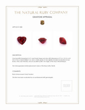 4.51 Ct. Ruby from Mozambique Appraisal