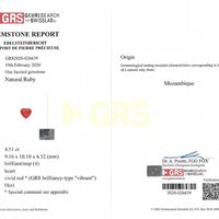 4.51 Ct. Ruby from Mozambique Scan Report