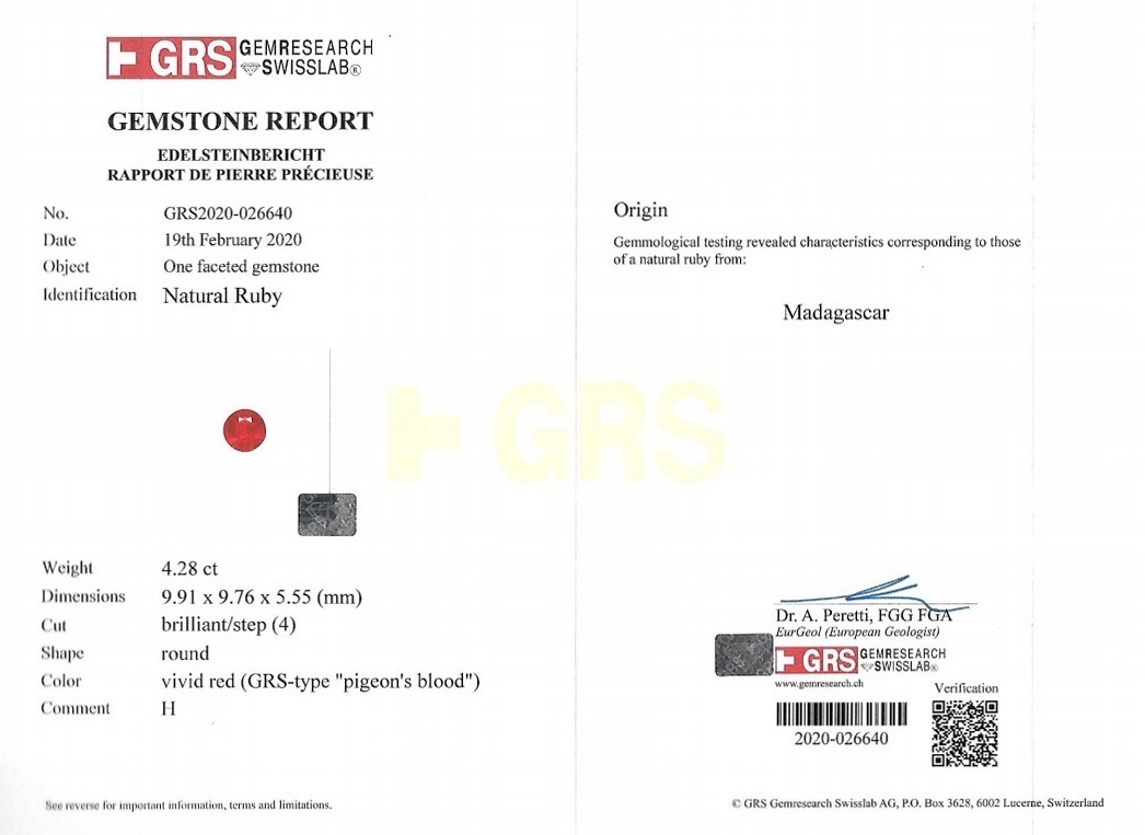 4.28 Ct. Ruby from Madagascar