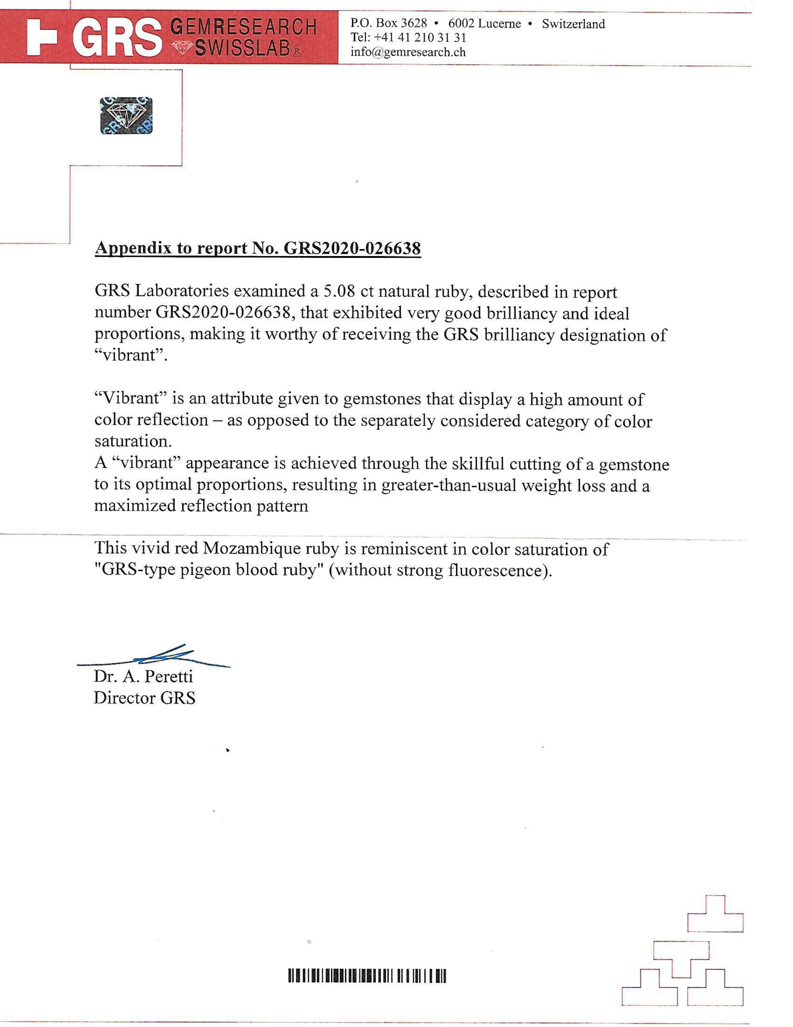 5.08 Ct. Ruby from Mozambique