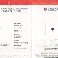 3.02 Ct. Ruby from Mozambique Scan Report