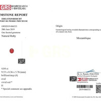 4.04 Ct. Ruby from Mozambique Scan Report