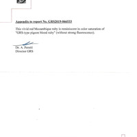 4.04 Ct. Ruby from Mozambique Scan Report