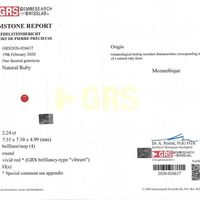 2.24 Ct. Ruby from Mozambique Scan Report