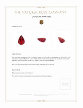 2.02 Ct. Ruby from Mozambique Appraisal