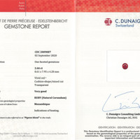 2.66 Ct. Ruby from Mozambique Scan Report