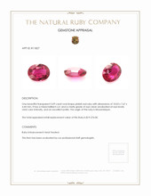 3.09 Ct. Ruby from Mozambique Appraisal