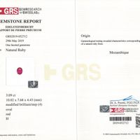 3.09 Ct. Ruby from Mozambique Scan Report