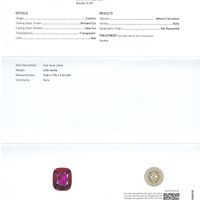 4.03 Ct. Ruby from Mozambique Scan Report