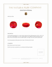 2.13 Ct. Ruby from Burma (Myanmar) Appraisal