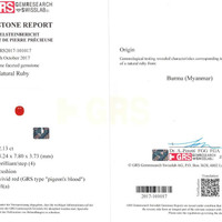 2.13 Ct. Ruby from Burma (Myanmar) Scan Report