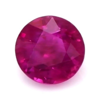 Men's Ruby Ring 0.68 Ct., 14K White Gold Combination Stone