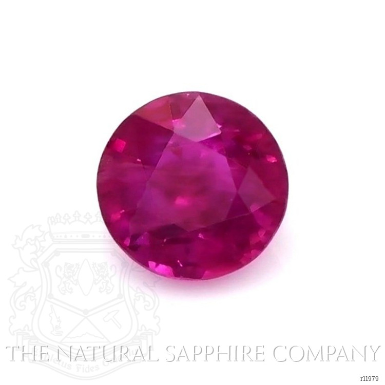 Men's Ruby Ring 0.68 Ct., 14K White Gold