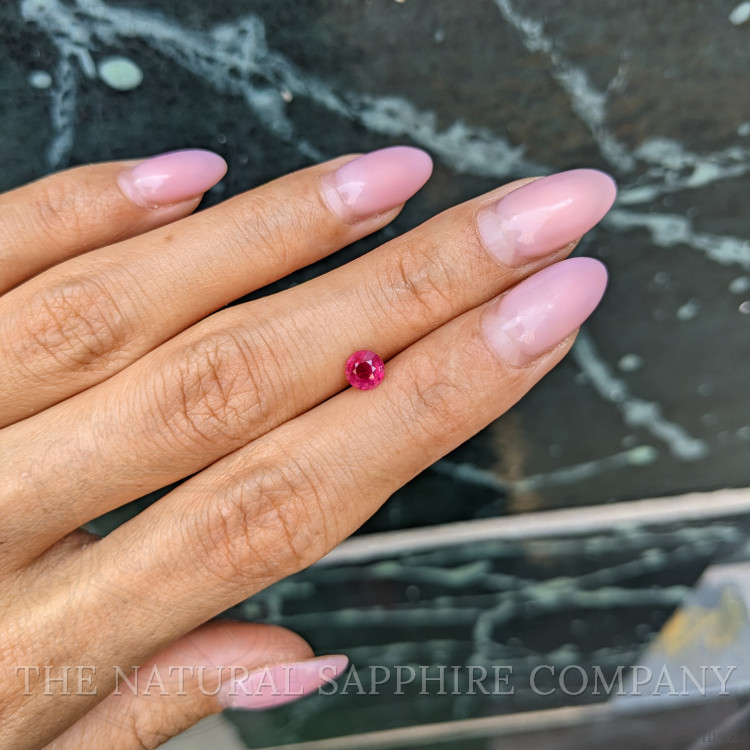 0.61 Ct. Pinkish Red Ruby from Burma (Myanmar)