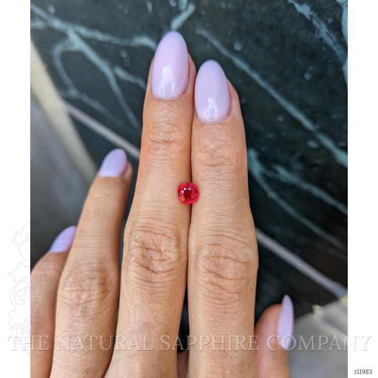 1.00 Ct. Purplish Red Ruby from Burma (Myanmar)