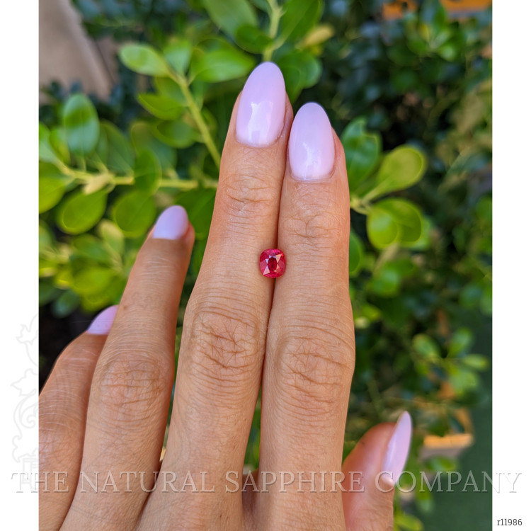 1.00 Ct. Pinkish Red Ruby from Burma (Myanmar)