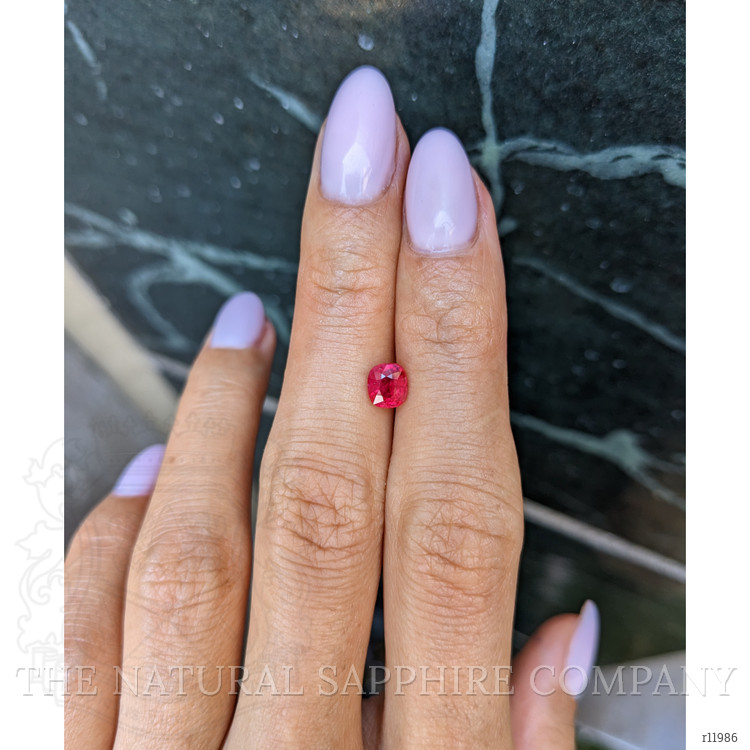 1.00 Ct. Pinkish Red Ruby from Burma (Myanmar)