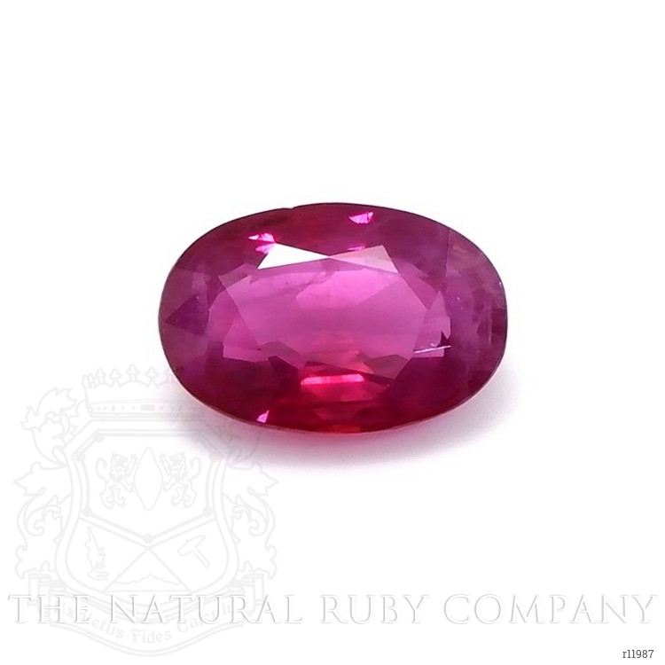 Antique Style Ruby Ring 0.90 Ct., 14K White Gold