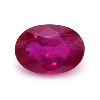 Accent Stones Ruby Ring 0.97 Ct., 18K Yellow Gold Combination Stone