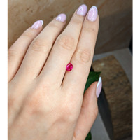 0.94 Ct. Pinkish Red Ruby from Burma (Myanmar) Life Style