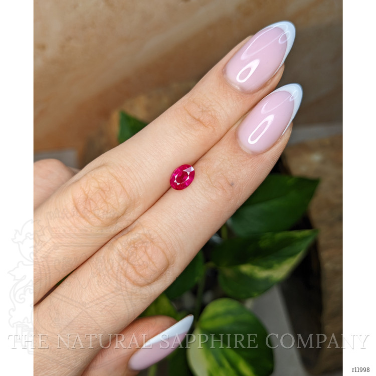 0.94 Ct. Pinkish Red Ruby from Burma (Myanmar)