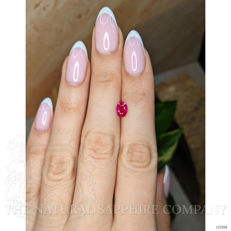 0.94 Ct. Pinkish Red Ruby from Burma (Myanmar)