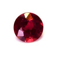 Pave Ruby Ring 0.75 Ct., Platinum 950 Combination Stone