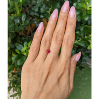 0.94 Ct. Pinkish Red Ruby from Burma (Myanmar) Life Style