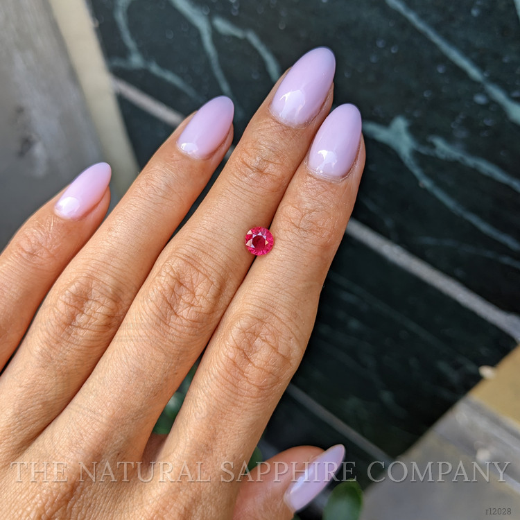 0.84 Ct. Pinkish Red Ruby from Burma (Myanmar)