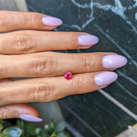 0.85 Ct. Pinkish Red Ruby from Burma (Myanmar) Life Style