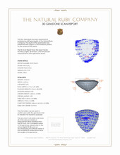 0.59 Ct. Ruby from Burma (Myanmar) 3 D Scan Report