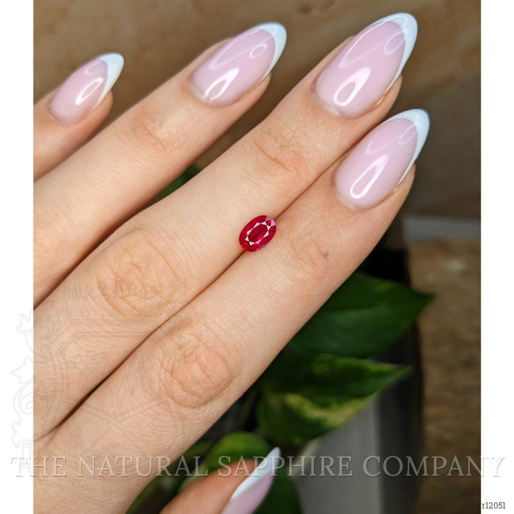 0.85 Ct. Pinkish Red Ruby from Burma (Myanmar)
